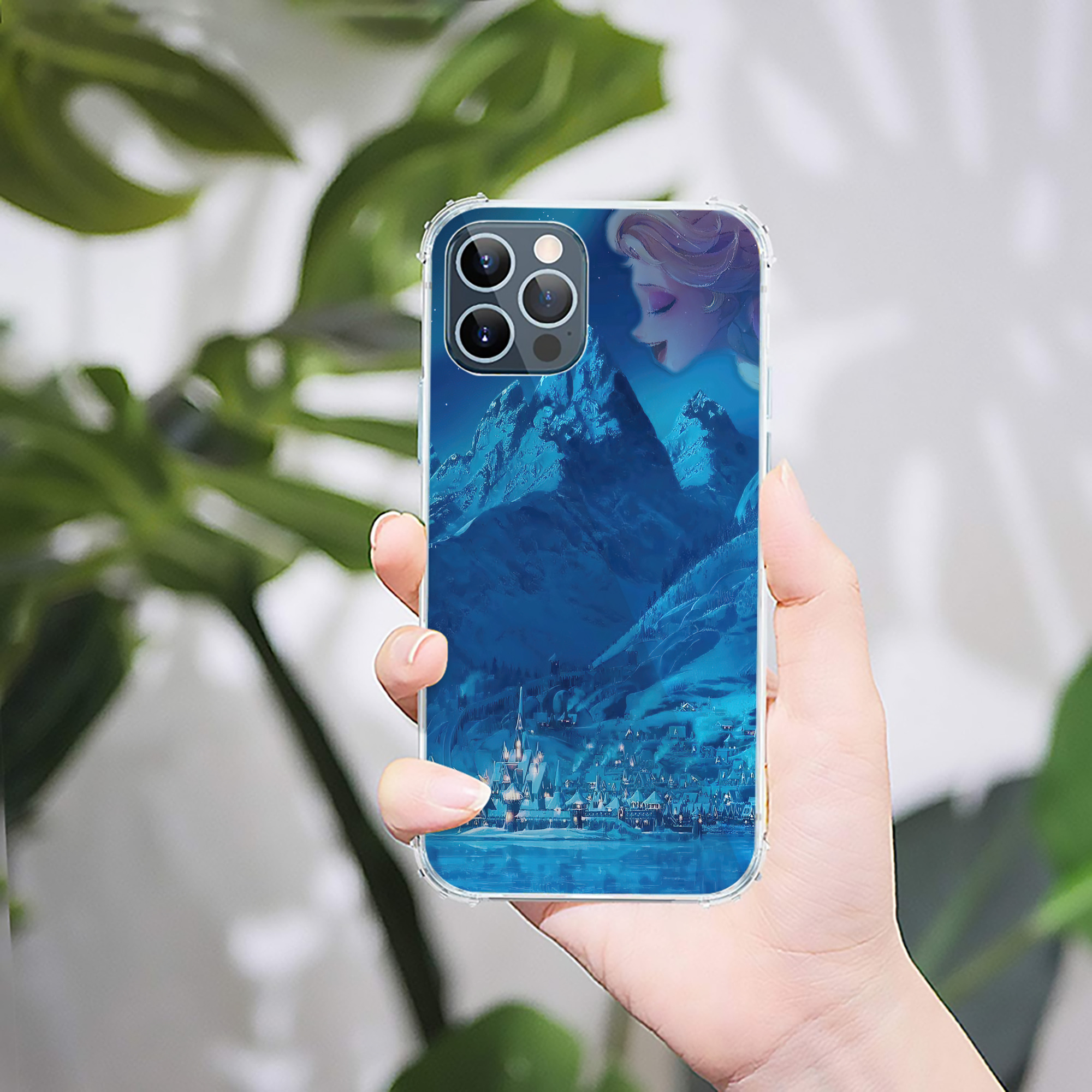 （画像用） アナと雪の女王 アンナ エルサ Frozen Anna Elsa 【iPhone 12シリーズ対応】透明スマホケース（クリアソフトケース）